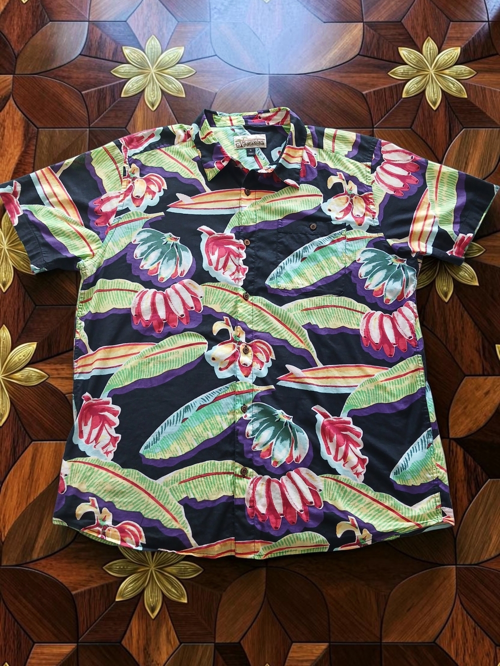 Rare Patagonia 100% Organic Cotton  Short-Sleeve Malahini Shirt Limited Edition